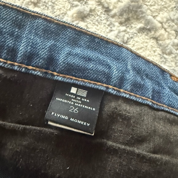 Flying Monkey Women’s Distressed Blue Denim Shorts - Picture 4 of 5